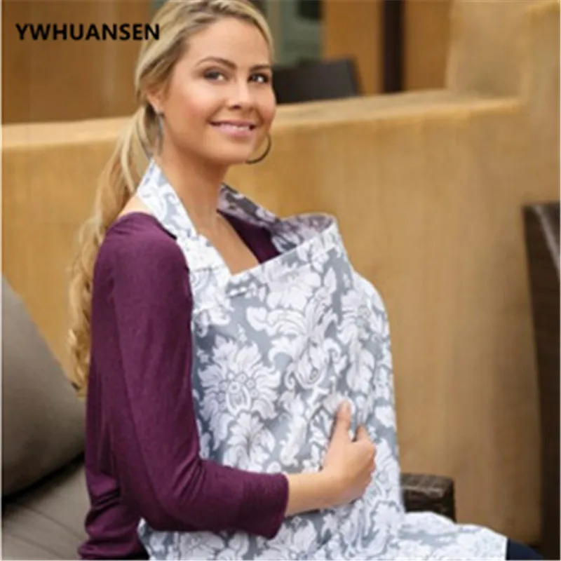 YWHUANSEN дышащий фартук для грудного вскармливания хлопковый Модный чехол для кормящих мам для новорожденных пончо для кормления накидка для кормящих Новинка