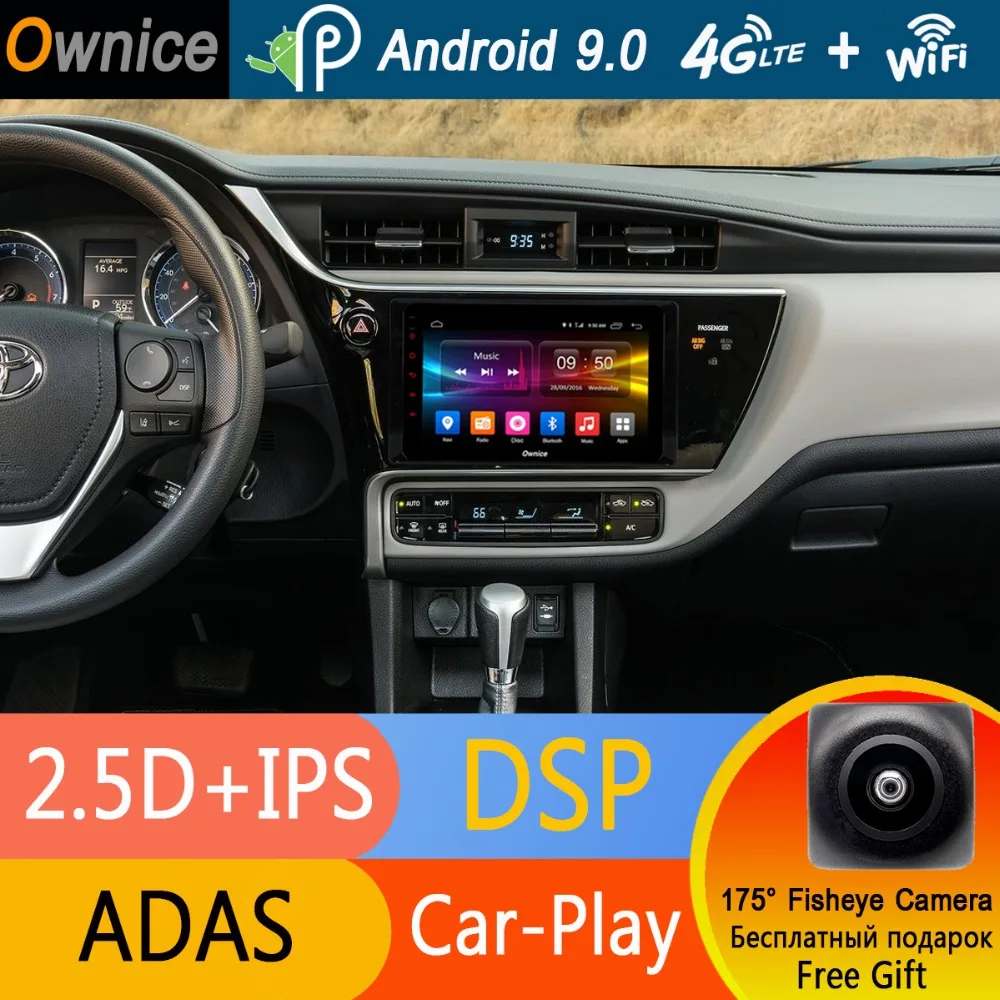 

8" IPS Octa Core 4G+32G Android 9.0 Car DVD Player GPS Navi Radio For Toyota Corolla 2016 2017 2018 2019 DSP CarPlay Multimedia