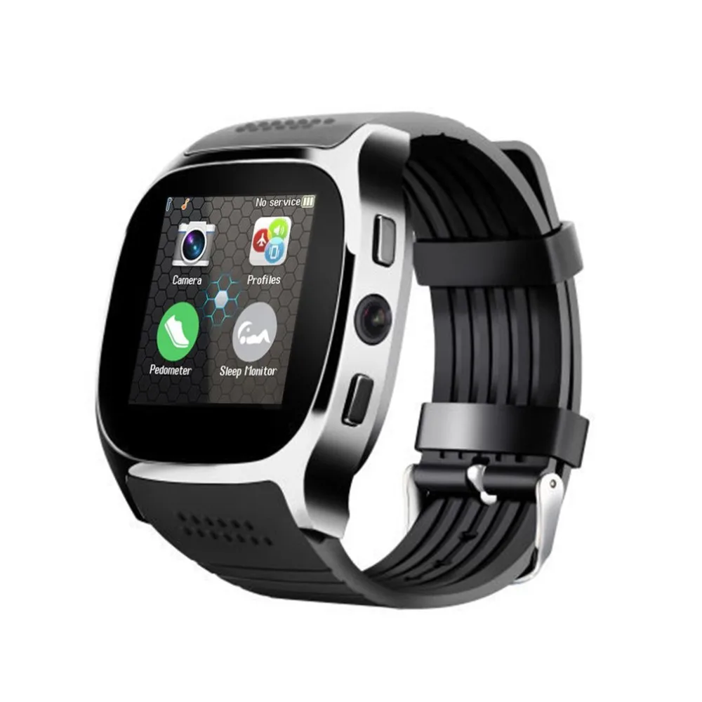 

MY-T8 HD 2.0MP Camera 1.5 Inch TFT LCD Touch Screen Bluetooth Sports Smart Watch Call Messages Reminder SIM TF Card