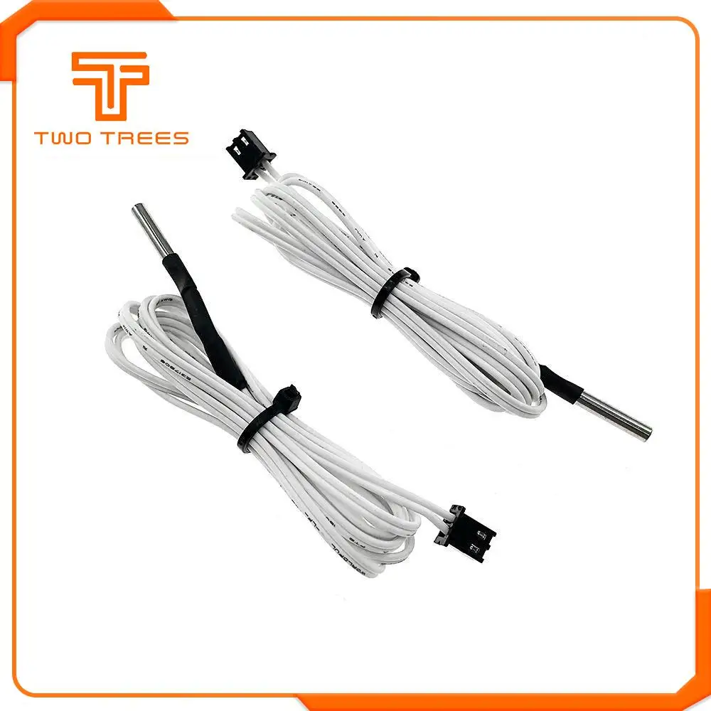 

3D Printer Parts 1M/2M HT-NTC100K Thermistor Temperature Sensor for High Temperature Filament 350 Degrees NTC100K