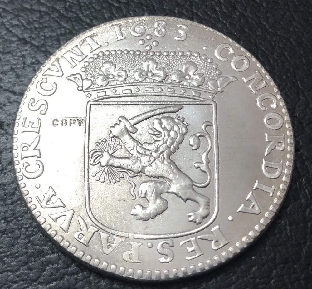 1683 Голландская республика(Гронинген и оммеланд) 1 серебряная Ducat копия монеты