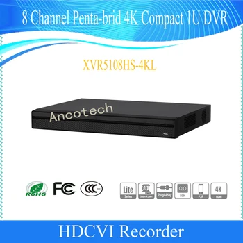 

Free Shipping Original English Version 8Ch Security Penta-brid 4K Compact 1U Digital Video Record No Logo XVR5108HS-4KL