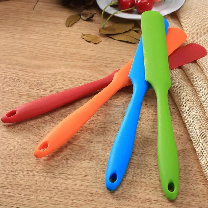 New Cake Scraper Cake Cream Butter Spatula Mixing Scraper Brush Silicone Cake Tool Integrated Steel
