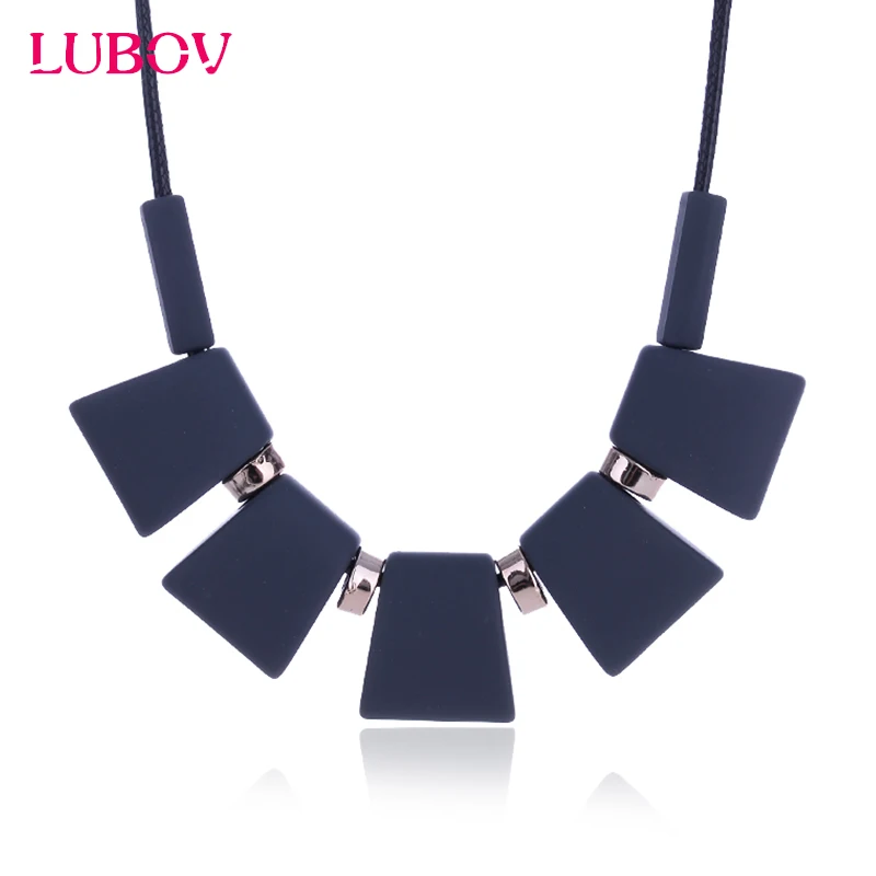 Colorful Wood Beads Pendant Women Bib Necklace Trendy Statement Jewelry Fashion Rope 2018 New Arrival | Украшения и аксессуары