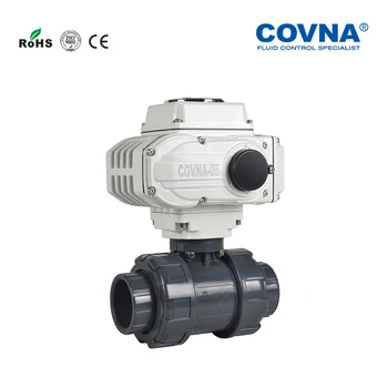 

DN65 Plastic UPVC Electric Ball Valve On/Off type UPVC Union Valve