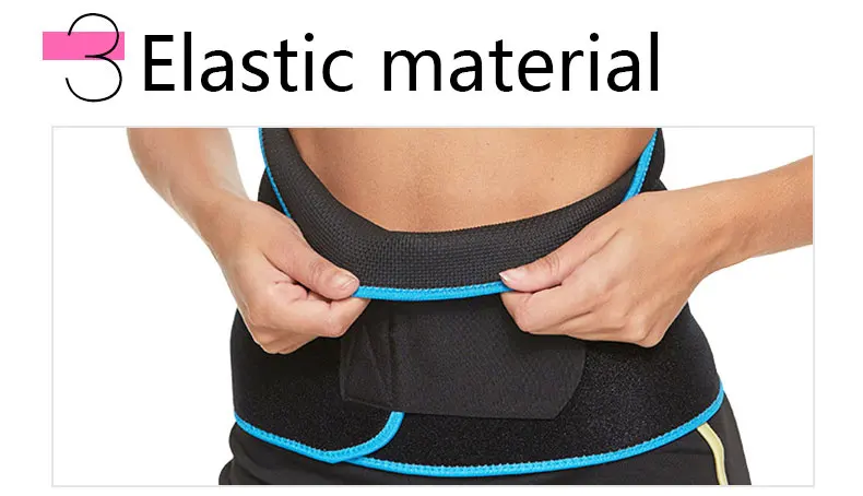 Waist Support Trimmer Belt Exercise Weight Loss Gym Fitness Belts protector weightlifting adjustable lycra pocket training