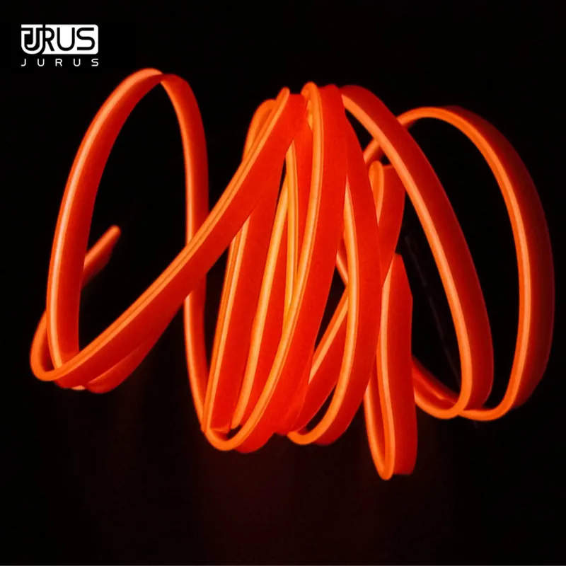 1m/2m/3m/5m Neon Light Car Decor Light Neon LED lamp Flexible EL Wire Rope Tube Waterproof LED Strip With 12V Inverter 