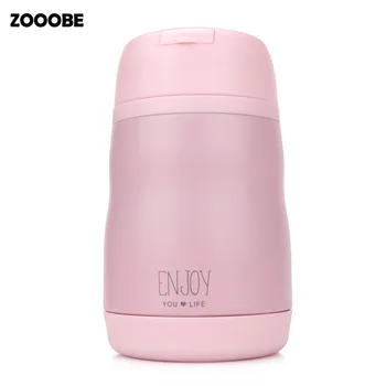 

ZOOOBE thermos lunch box for hot food with Spoon Vacuum Flasks stainless steel 304 Thermoses thermo Soup noodle mug thermocup