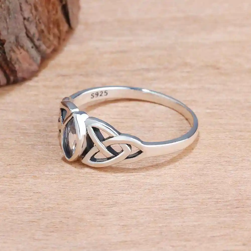 Women Solid 925 Sterling Silver Rings Flowers Pattern With Zirconia Vintage Style Women Jewelry Gift Ideas (JewelOra RI102752)