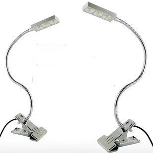 

LED Light for Laptop/ Notebook 85-265v, 3*1W110-120LM Table Desk Lamp Led Clip lamp reading lamp White/Warm White