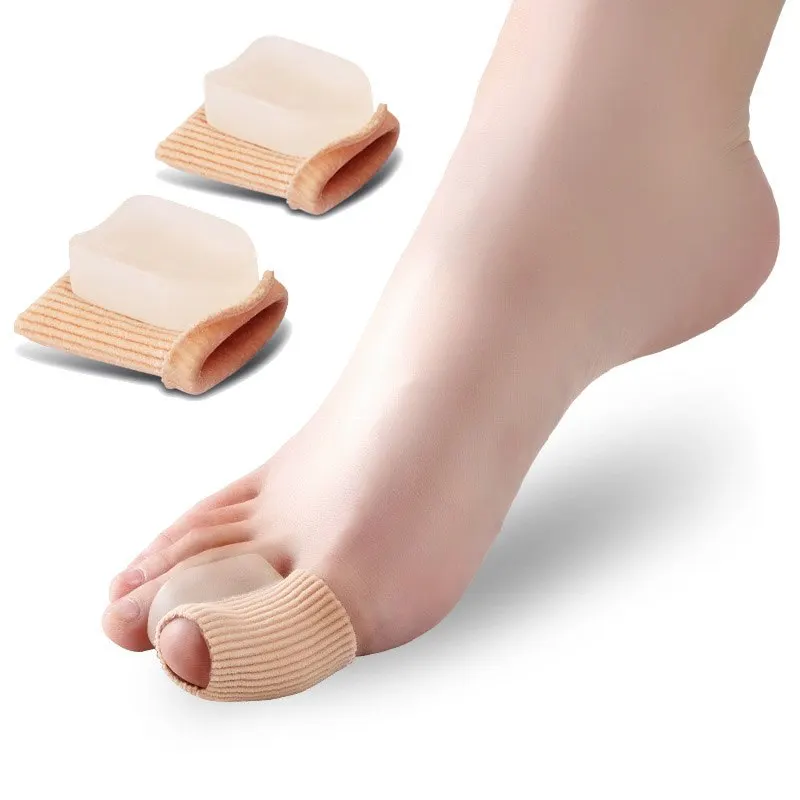

Pedicure Orthotics Toe Separator 2pcs Silicone Insoles Hallux Valgus Toe Bone Valgus Pro Corrector Foot metatarsal Gel Feet Care
