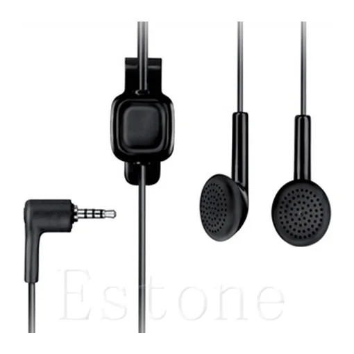 

1 PC Black 3.5mm Headset Earphone For Nokia WH-101 HS-105 2680 6500 E66 E71 Nova 5000 6220 7210