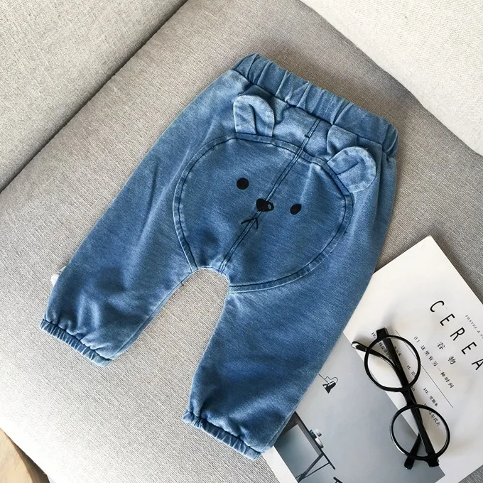 Джинсы детские с мультяшным принтом на возраст 6 24 месяца|pants for girls|baby clothingpants baby girl
