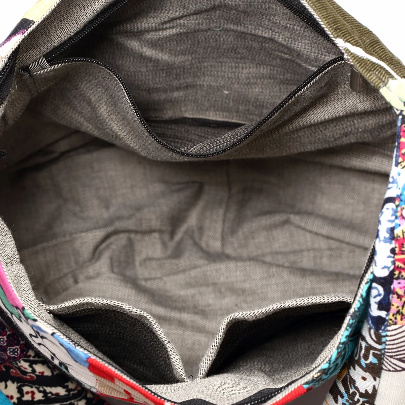 Дизайнерская женская сумка на плечо из хлопковой ткани, сумки, большая вместительность, хиппи Хобо, сумки с цветочным рисунком, Лоскутная сумка через плечо, сумка-мессенджер
