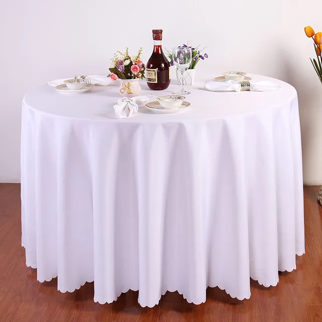 Hao Joy Size Luxury Round Table Clothing Wedding Tablecloth Hao Joy Size Luxury Round Table Clothing Wedding Tablecloth Party Cover Dining Overlay