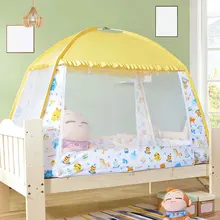 3 цвета детская кроватка антимоскитная Палатка против укусов комаров Indoor Складная сетка занавески для кровати палатка Украшения в спальню