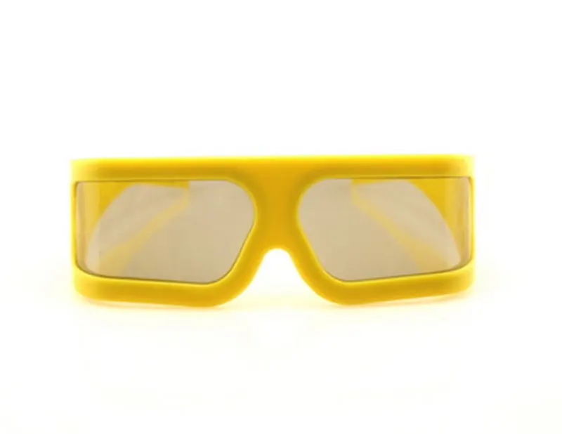 5pcs Plastic yellow Frame IMAX 3d glasses polarized linear 3d glasses for 3D movies 45/135 degree 3d cinema glasses
