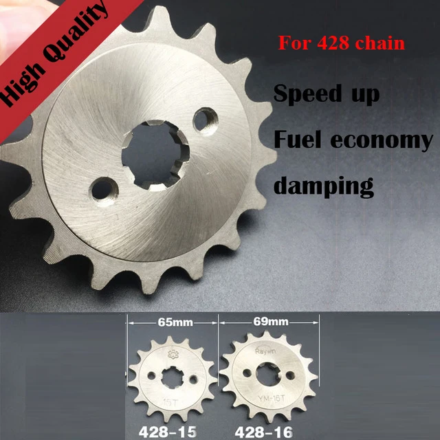 

For Honda CRF100 XR100 C100 MTX80 H100 XL100 Motorcycle 428 chain front sprocket speed modify fuel economizer gear sprockets