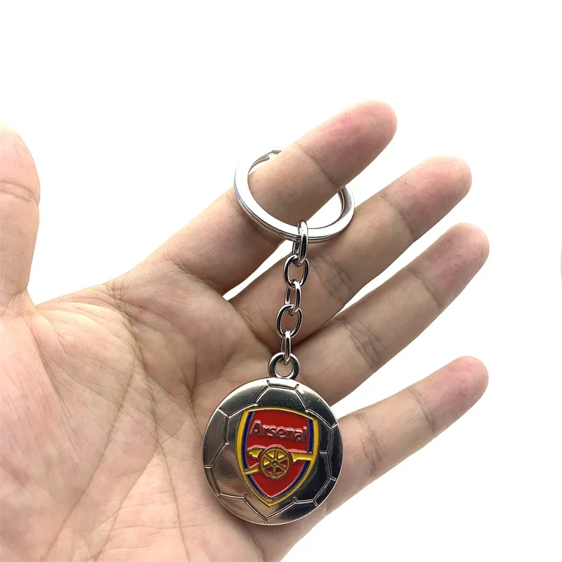 

Football Club Soccer Team Logo 3D Metal Key Chain Pendant Holder Ring Keychain(Arsenal)