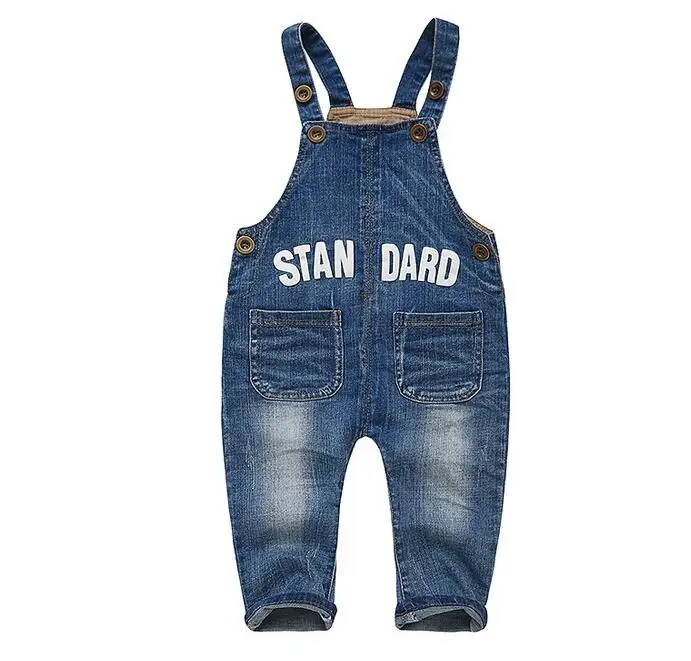 

0-2Y new 2019 spring boys denim pant 1pc washed casual baby boy bodyjump infant denim overall cartoon kids jeans