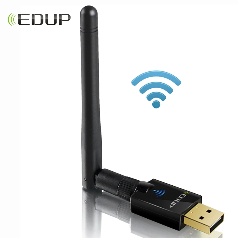 EDUP 600 Мбит/с USB WiFi адаптер 2dBi антенна Wi-Fi приемник беспроводная сетевая карта 802.11ac