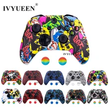 IVYUEEN чехол с водной передачей и принтом для XBox One X S контроллер силиконовый защитный камуфляжный чехол с ручкой для большого пальца