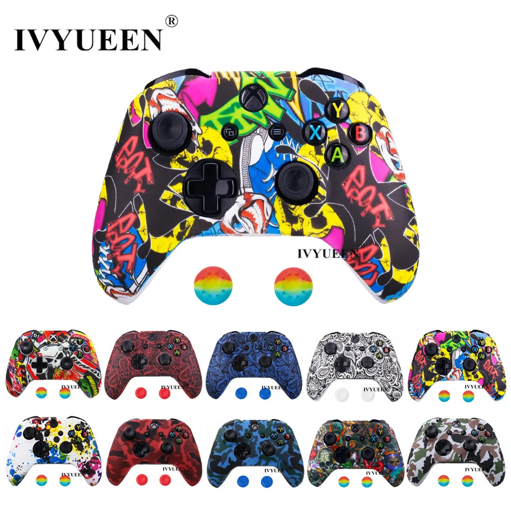 Чехол IVYUEEN с принтом для XBox One X S силиконовый защитный чехол камуфляжной расцветки