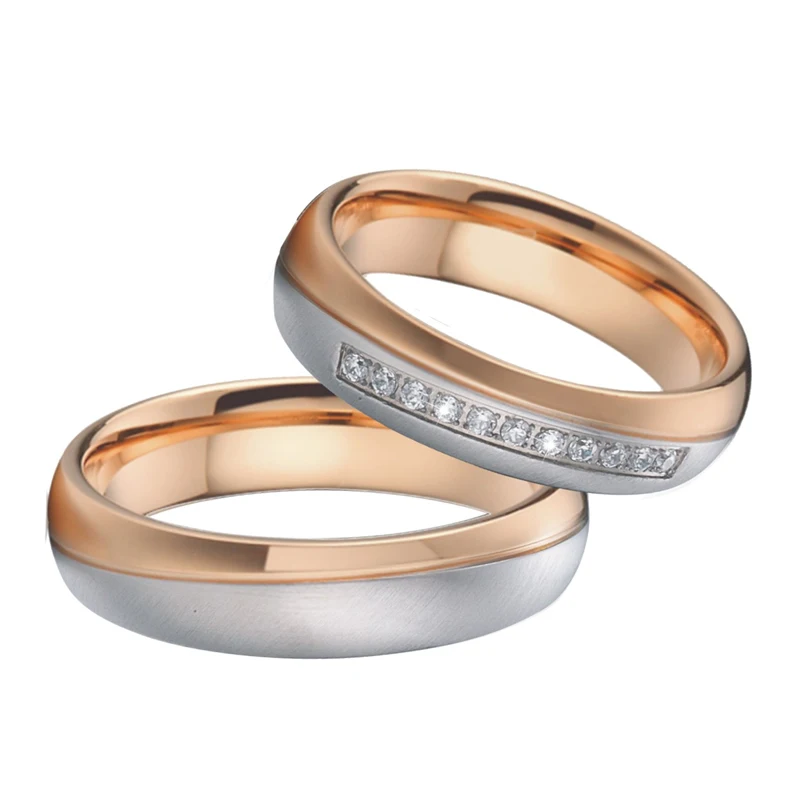 

Matching Alliances Men's Ring Women's Rings Engagement Wedding Band Couples Rings pair sets bague Anillos Anel trouwringen