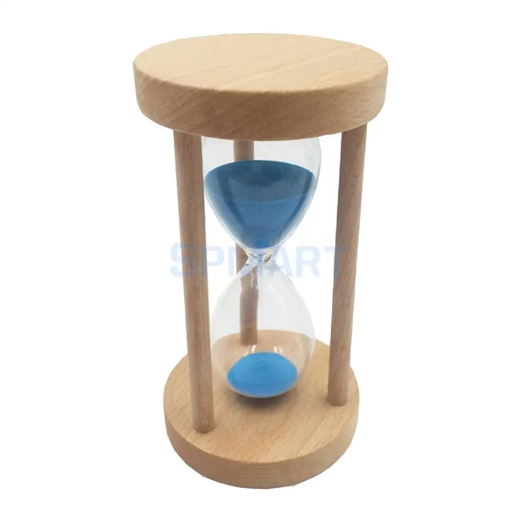 2pcs 15 Mins Wooden Framed Sand Glass Clock Hourglass Sandglass Timer Art Craft Home Office Decor Kids Gift