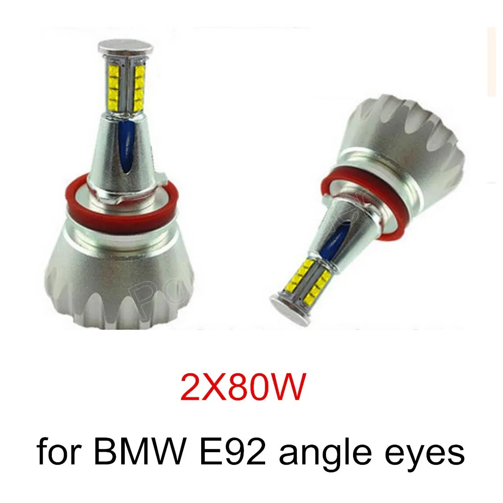 Горячая Распродажа Лидер продаж 1 пара 80WX2 Ангельские глазки для BMW E92 Светодиодный Маркер ошибок свет лампы авто