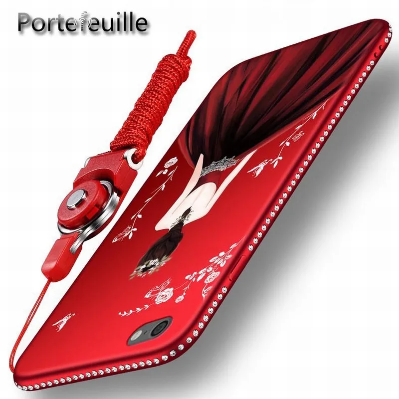 Portefeuille For iPhone 8 Case Luxury Glitter Rhinestone TPU Silicone Girls Back Cases Cover For Apple iPhone 7 Plus 6 6S 5 5S X (2)