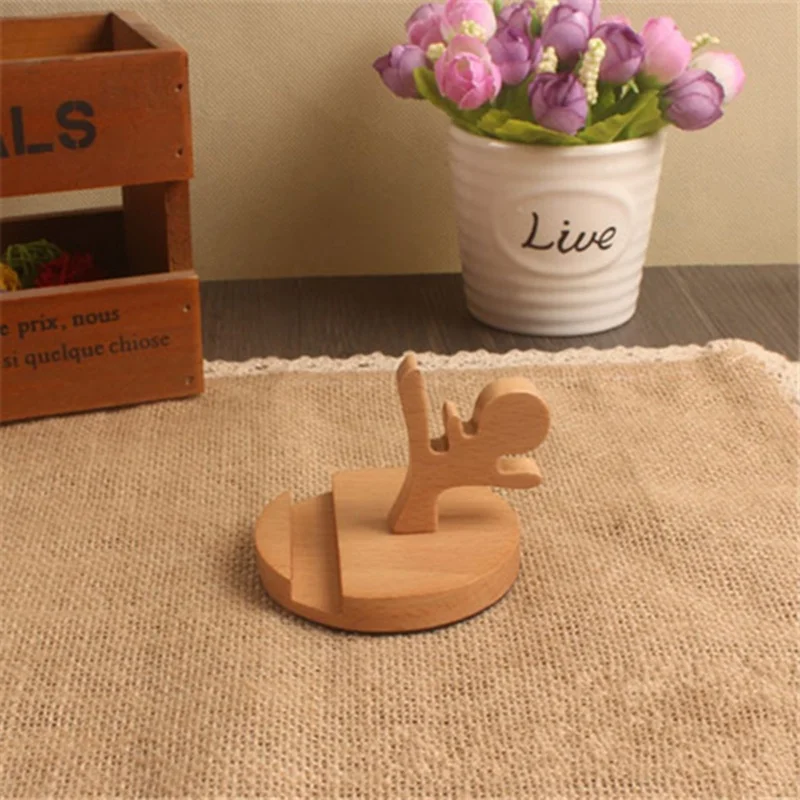 

Wooden Universal Portable Unique Style Mobile Cell Phone Holder Stand Bracket For iPhone For Samsung Gift Durable Decoration
