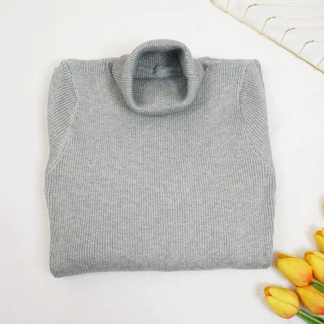 Knitted Long Sleeve Turtleneck Sweater 3