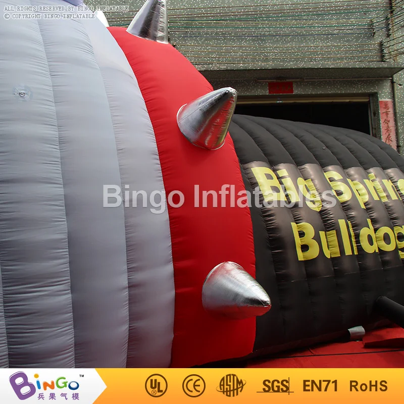  10x8x5M Inflatable Bulldog Tunnel Montclair Bulldog Tunnel Inflatable Entry Tunnel Baseball Inflata