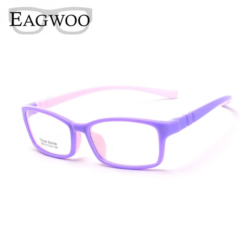 Силиконовые мягкие очки EAGWOO детская оптическая оправа простая разборная