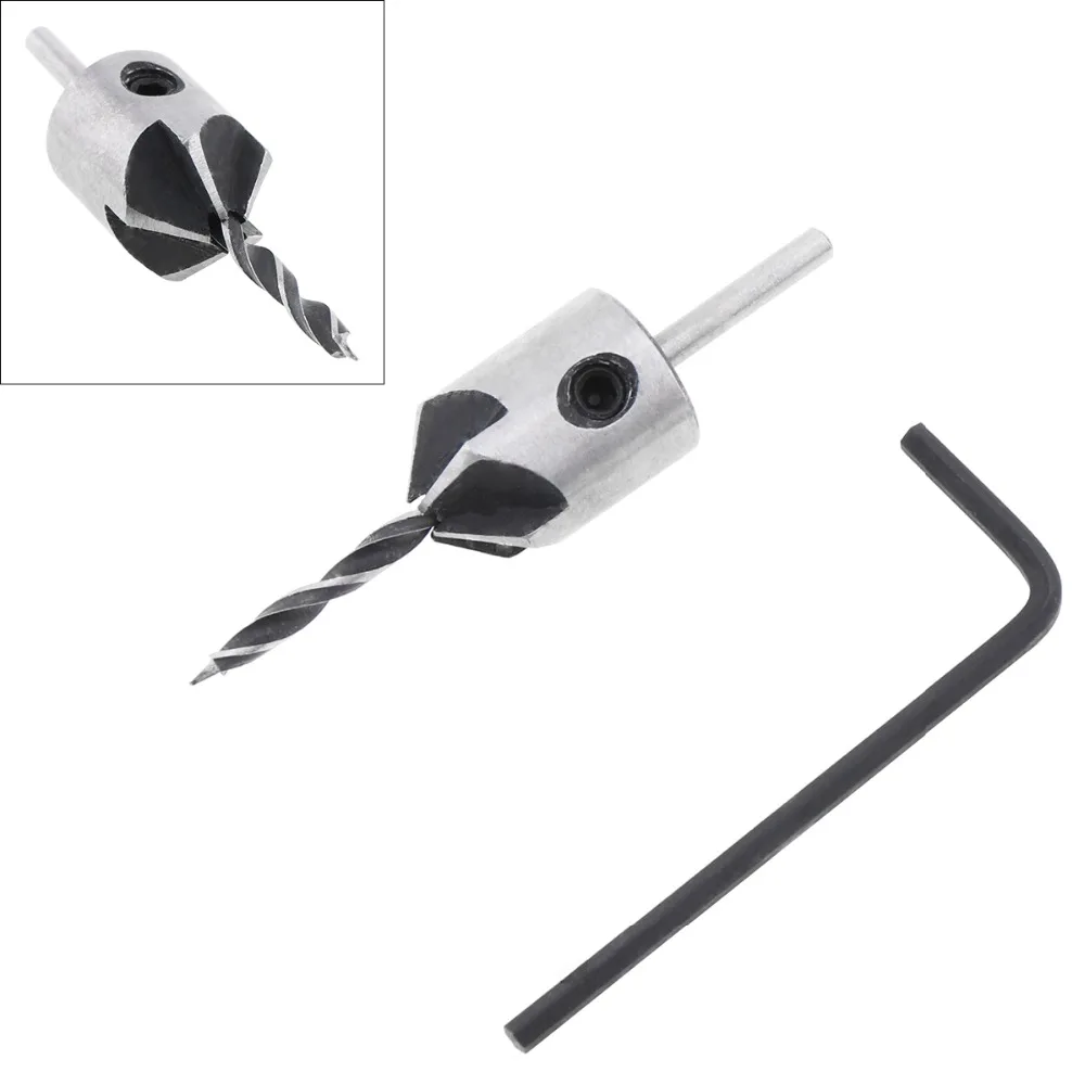 

3mm HSS Carpentry Drill High Speed Steel Drill Bit + Wrench