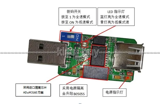 Изоляционная плата ADUM4160 с USB на USB|usb to|usb to usbusb usb |