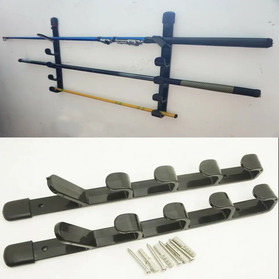black fishing rod holders