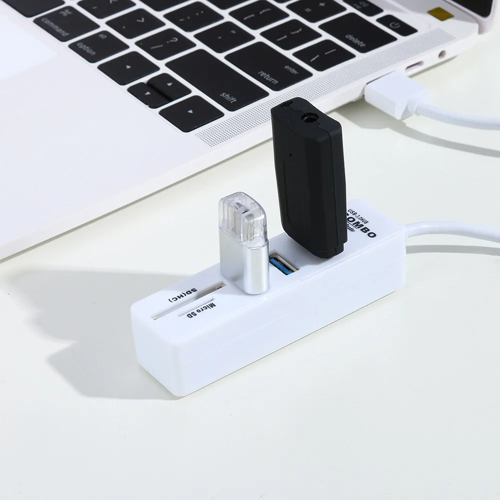 Kinganda, usb-хаб, высокое качество, 2 в 1, USB 3,1, OTG, USB 3,0, концентратор, сплиттер, комбинированный, высокоскоростной, 3 порта и SD/TF кард-ридер#3 L0408