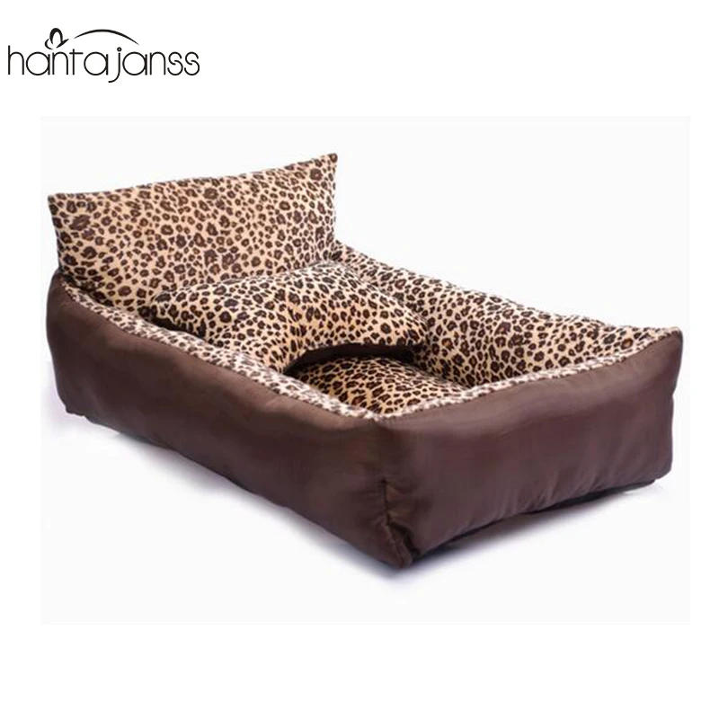 

HANTAJANSS Small Dog Bed With Bone Pillow Sofa Dog Mat Pet Seat Cover Kennels Washable Cat Nest House Pet Supplies JCW289