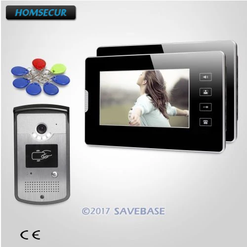 

HOMSECUR 7inch Video Door Entry Phone Call System with Touch Panel Monitor for Apartment