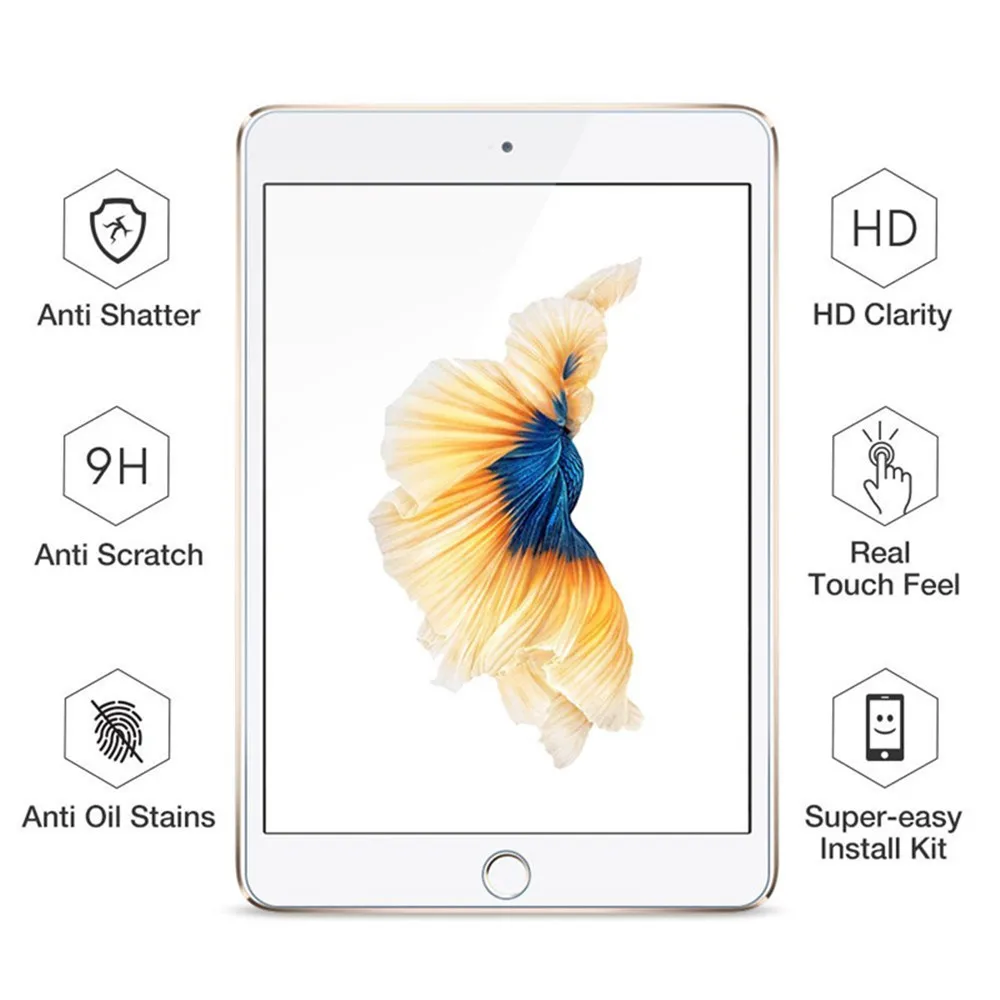 Защитная пленка для экрана для iPad mini 5 /iPad mini 4, закаленное стекло ESR, тройная защита для экрана для iPad mini 5, стекло