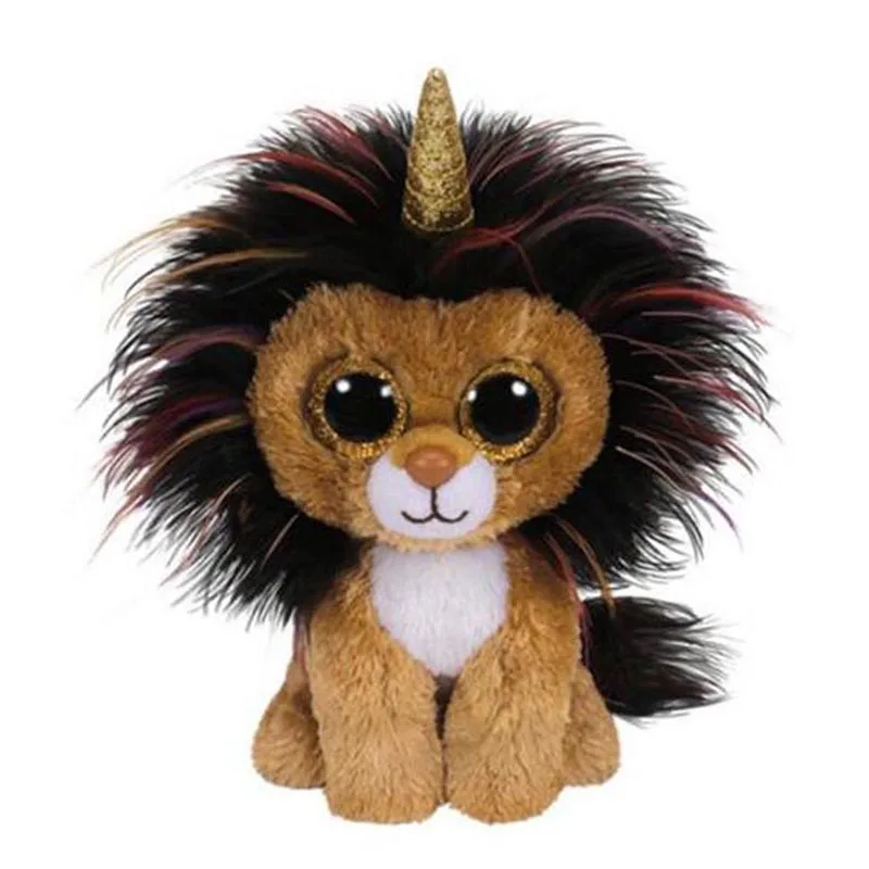 

Ty Beanie Boos Big Eyes Plush Ramsey the Lion Toy Doll 15cm