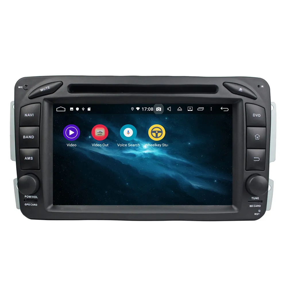 Discount Newest 4+64G Car DVD Player GPS Radio For Benz ML W163/CLK W209 2002-2005 C-Class W203 SLK Navigation Multimedia Headunit DSP 7