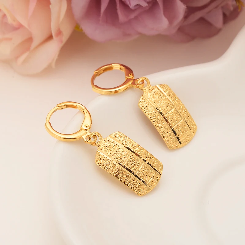 gold circle drop earring Ethiopian/Nigeria/Kenya /Ghana Gold color