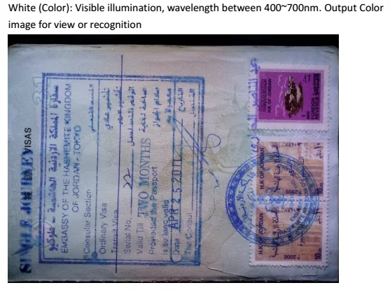 Portátil da Identificação do Ocr do ce Fcc do Varredor do Passaporte do Leitor de Passaporte de 24 Varredor Bits & 7 ce & fcc do varredor do passaporte