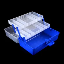 Портативный многослойный ящик для рыболовных снастей, хранилище для рыболовных снастей, водонепроницаемый ящик для хранения рыболовных снастей