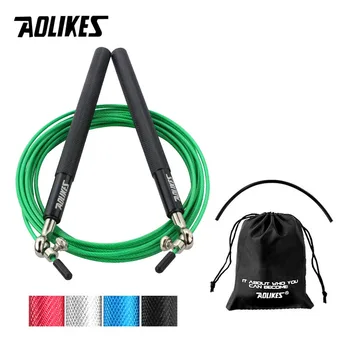 

AOLIKES Speed Jump Rope Professional Skipping Rope For MMA Boxing Fitness Skip Workout Training With Carrying Bag Spare Cable