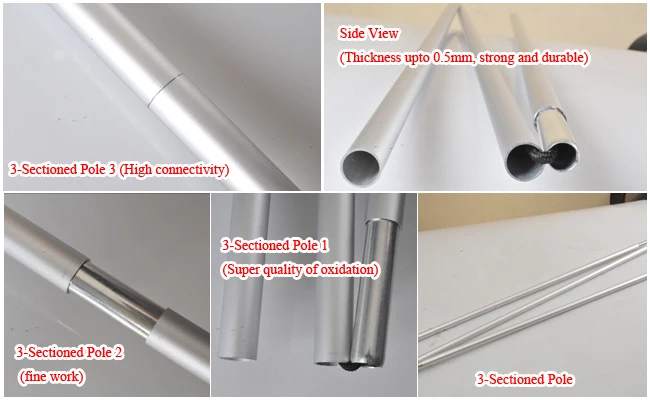 roll up banners stands pole