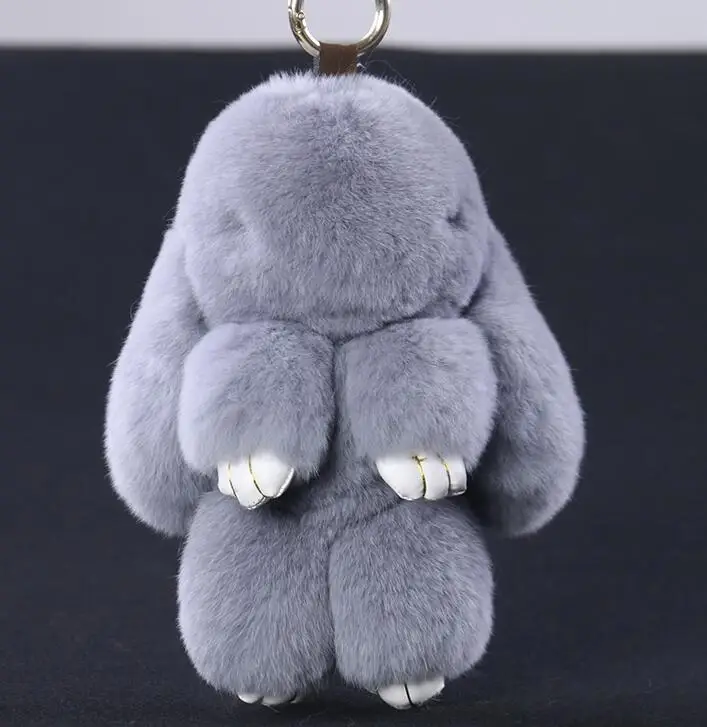 stuffed bunny keychain